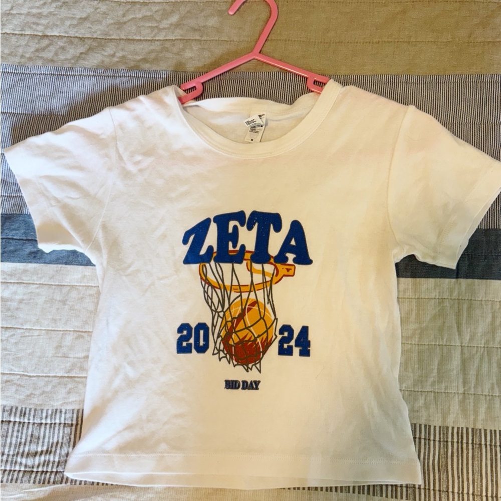 Custom White Zeta Cotton Baby Tee